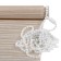 Rolled curtain "Zebrano", 50x160 cm, white color
