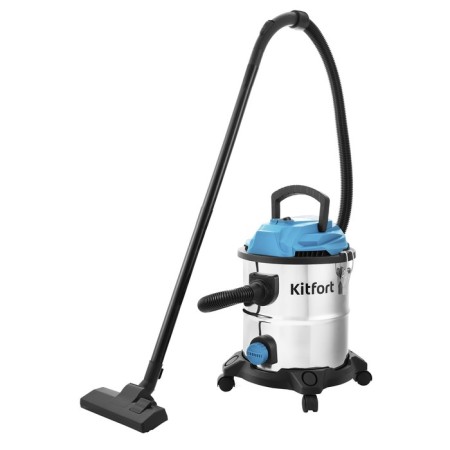 Vacuum cleaner KitFort KT-548, 1000 watts, 20 l, cord 6.8 m, silver-blue-2