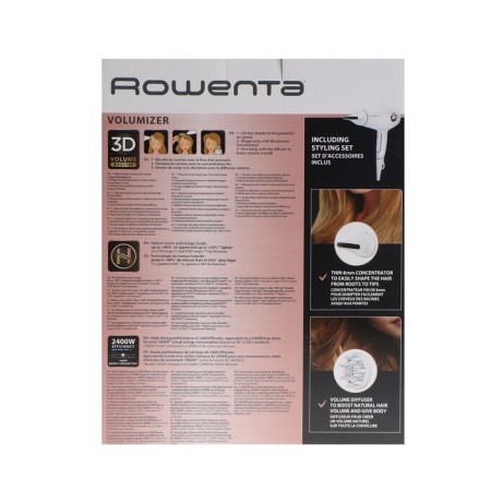 Feng Rowenta CV6135F0, 2400 W, 2 speeds, 3 temperature conditions, white-12