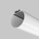 Aluminum profile of the suspended Led Strip Alm-D60-S-2M, 200x3 cm, silver color