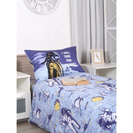Bed linen 1.5 joint venture Astronaut, size 150x215 cm, 145x210 cm, 50x70 cm-2