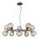 Ceiling light Gerhort G11088/10AB AMB, 10x40W, E14, 78x73x73 cm, bronze color