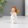 Souvenir Polystone "Girl-Angel with golden wings" mix 3.3x5x8.3 cm