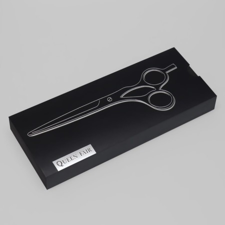 Filive scissors with an emphasis “Premium”, blade - 6.5 cm, silver/blue color-4