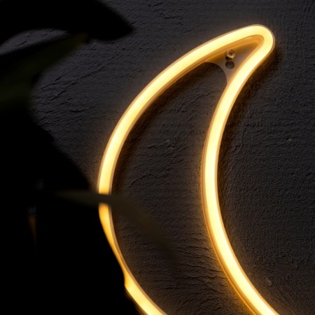Neon sign "crescent", 30x18.5 cm, aax3+usb, t/white-2