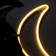 Neon sign "crescent", 30x18.5 cm, aax3+usb, t/white