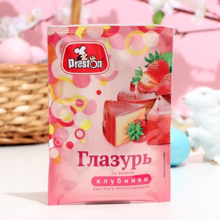 Глазурь Preston со вкусом клубники, 50 г-1