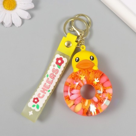 Trick rubber with carbine, strap "Diplon" Water with decor 8x5x2.5 cm-1
