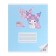 Notebook 12 sheets in the Hello Kitty+Kuromi line, cardboard cover, additional PVC cover, block 60 g/m2, mix
