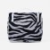 Cosmetic bag with lightning, black/white color
