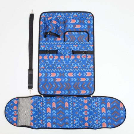 Bag - Carserans for animals, frame with pockets, 46 x 28 x 29 cm, blue-9