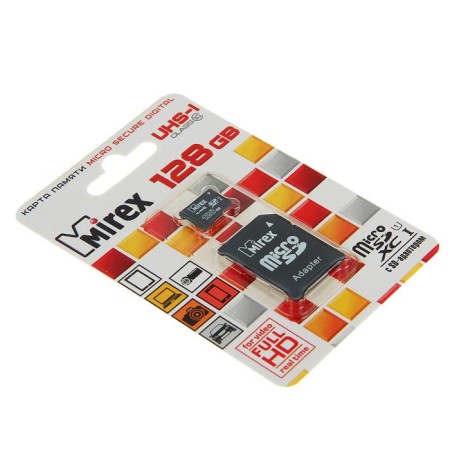 MIREX MICROSD memory map, 128 GB, SDXC, UHS-I, class 10, with SD adapter-1