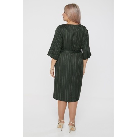 Female dress, size 56, green color-4