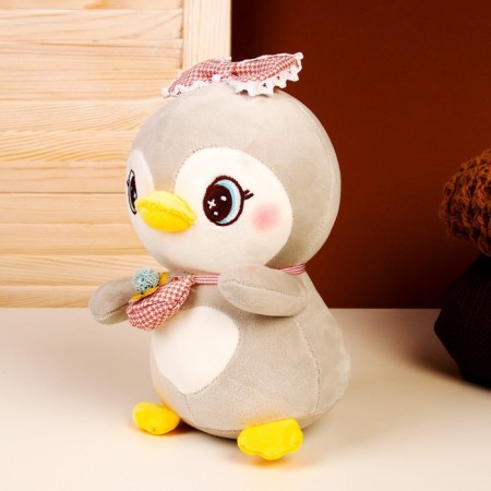 Soft toy "Penguin", size 22 cm, color gray color-1