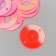 Sequins "Circle in the ring" bright pink set 30 grams d = 2 cm