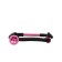 MAXISCOO Junior Delux 2021 Scooter with luminous wheels, black/pink color