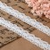 Knitted lace, 20 mm × 10 ± 1 m, white color