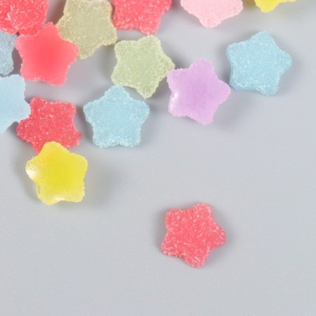 Decor for creativity Plastic "Star-MARMELAD" set 30 pcs mix 1x1x0.5 cm-1