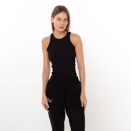 T -shirt female, black color, size 46