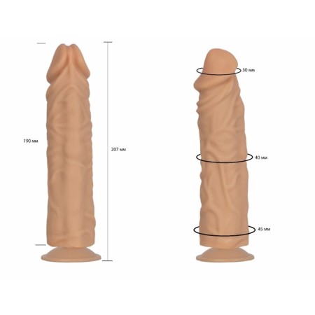 LoveToy phalloimitator, realistic, on suction cup, 20.7 x 4.5 cm, PVC, bodily-4
