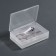 Organizer for storage, with a lid, bilateral, 10.2 × 7 × 3.2 cm, white color