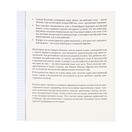Notebook “Magic”, 48 sheets in the “Foreign Language” cage, covered cardboard, cold foil, twin varnish, offset block-4