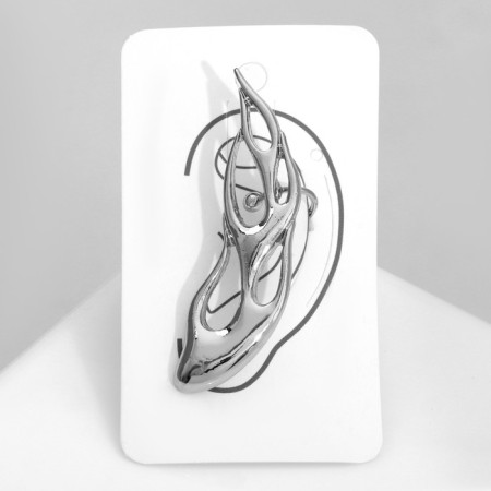 Earring "Kaff" Fire, color silver-3
