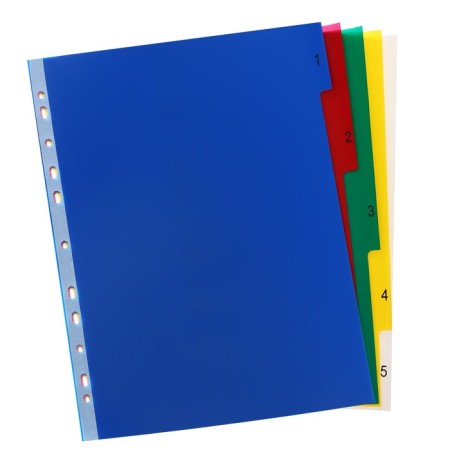 A set of A4+ Office-2000, digital 1-5, color, color, plastic 140 μm-1