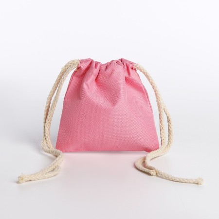 School set. A backpack with a zipper, a core, a bag, a pencil case, a bag for coins, the color is pink-15