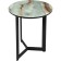 Coffee table Rob metal, blue marble/black 45x45x50 cm