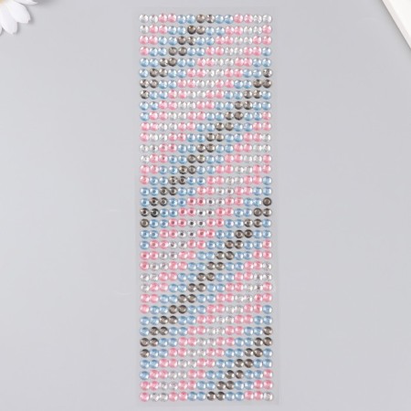 Rhound rhinestones d 6 mm, silver, pink, blue-1