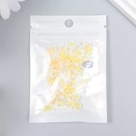 Glass beads 6/0 "yellow melange" 10 g-2
