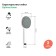 Shower watering can Iddis Optima Home OPH1FW9I18, 231x98x31 mm, white matte
