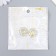 Decor for creativity Metal "Medallion Patal" yellow crystal set 2 pcs 2.6x2.4 cm