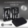 Manicure set, 6 items, in case, black color