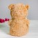 Soft toy "Bear with the heart", beige color