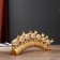 Polystone souvenir "Seven gold elephants in the golden bosm" 11.5x29.5x3.8 cm