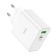 Network charger Hoco C113A, 1 Type-C, 1 USB, 65 W, PD + Qc, white