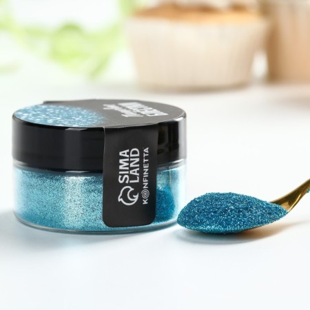 Food sparkles with small fraction are blue for cupcakes, cakes and drinks, 5 g.-4