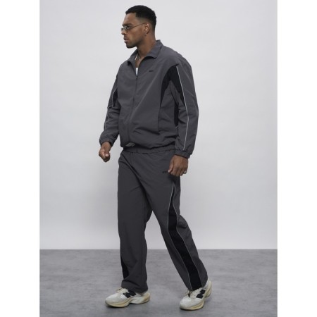 Sports suit men's, size 50, gray color-1