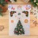 A set of New Year's stickers "Fir tree and fireworks" Cutting, 40 x 30 cm
