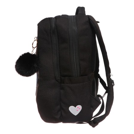 School backpack, 39 x 26 x 17 cm, Grizzly, ergonomic back, black-4