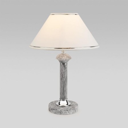 Lorenzo table lamp, 1x40W E27, chrome color, marble