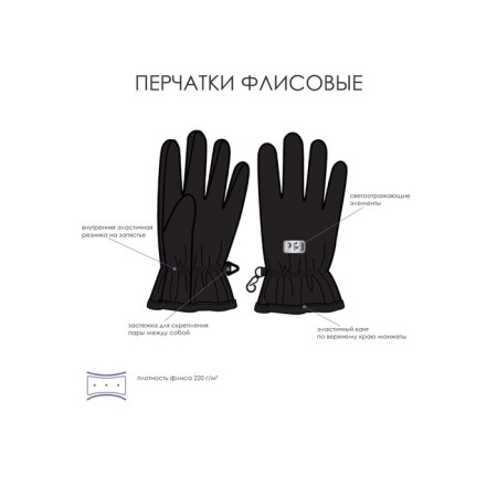Перчатки для мальчика, размер 17-1