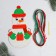 New Year's set for creativity. Embroidery with yarn "New Year! Snowman "on cardboard with a plastic needle