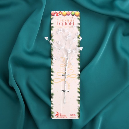 Decor "Crystal Tale" 17 cm, pearls white-3