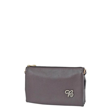 Cross-Bodi bag, lightning department, brown color 26x6x16cm