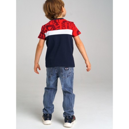 T -shirt for a boy, height 98 cm-6