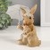 Polystone souvenir "Cute bunnies under an umbrella" 12x9.5x14.5 cm