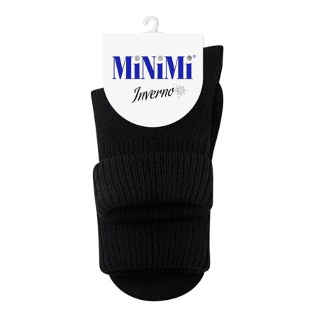 Women's socks mini inverno, single size, Nero color